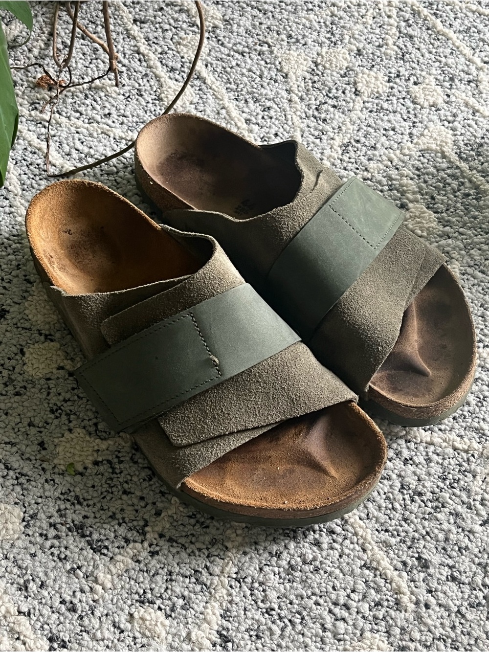 Birkenstock Men’s Kyoto Sandals in Sage Green
